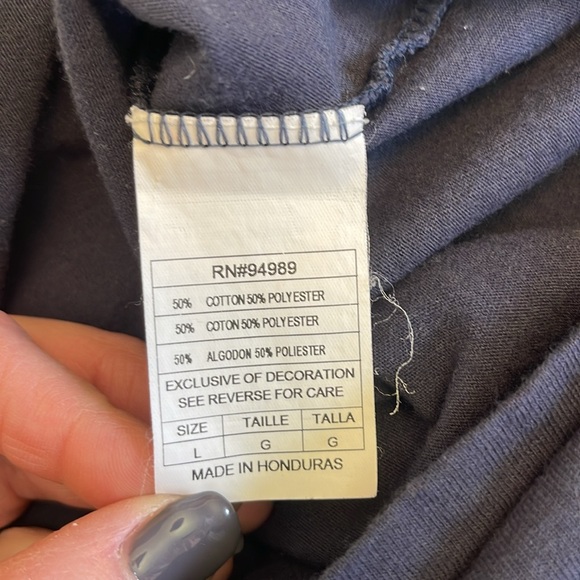 Chicago Bears Navy V-Neck T-Shirt NFL Team Apparel Sz L - Picture 7 of 8